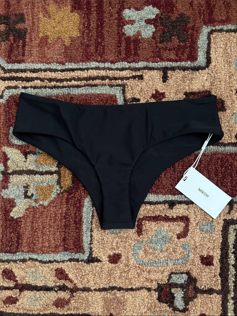 Mikoh Black Low-Rise Bikini Bottom